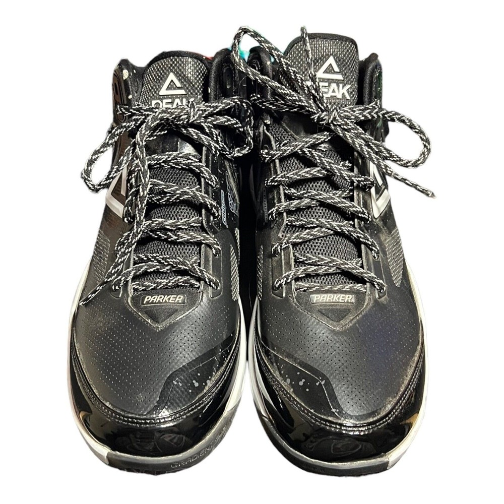 Peak Tony Parker Spurs TP9 3 III NBA Black Basketball Shoes Men’s Size 10.5